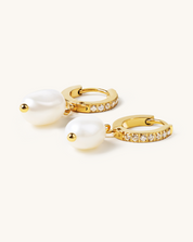 Easy Breeze Pearl Drops Earrings, 7-8mm, 3A