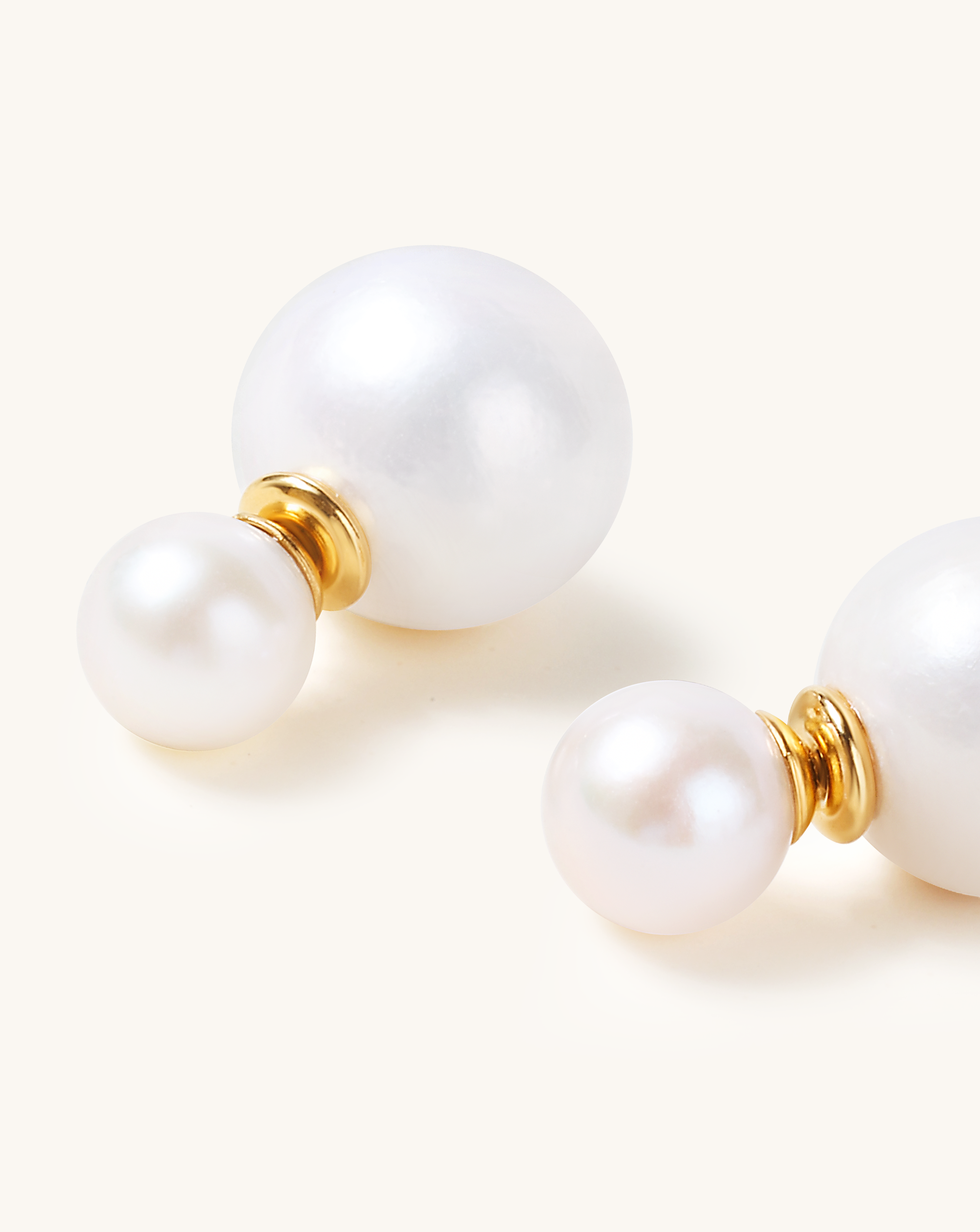 Reversible Charm Pearl Earring, 11-12mm, 7-8mm, 5A