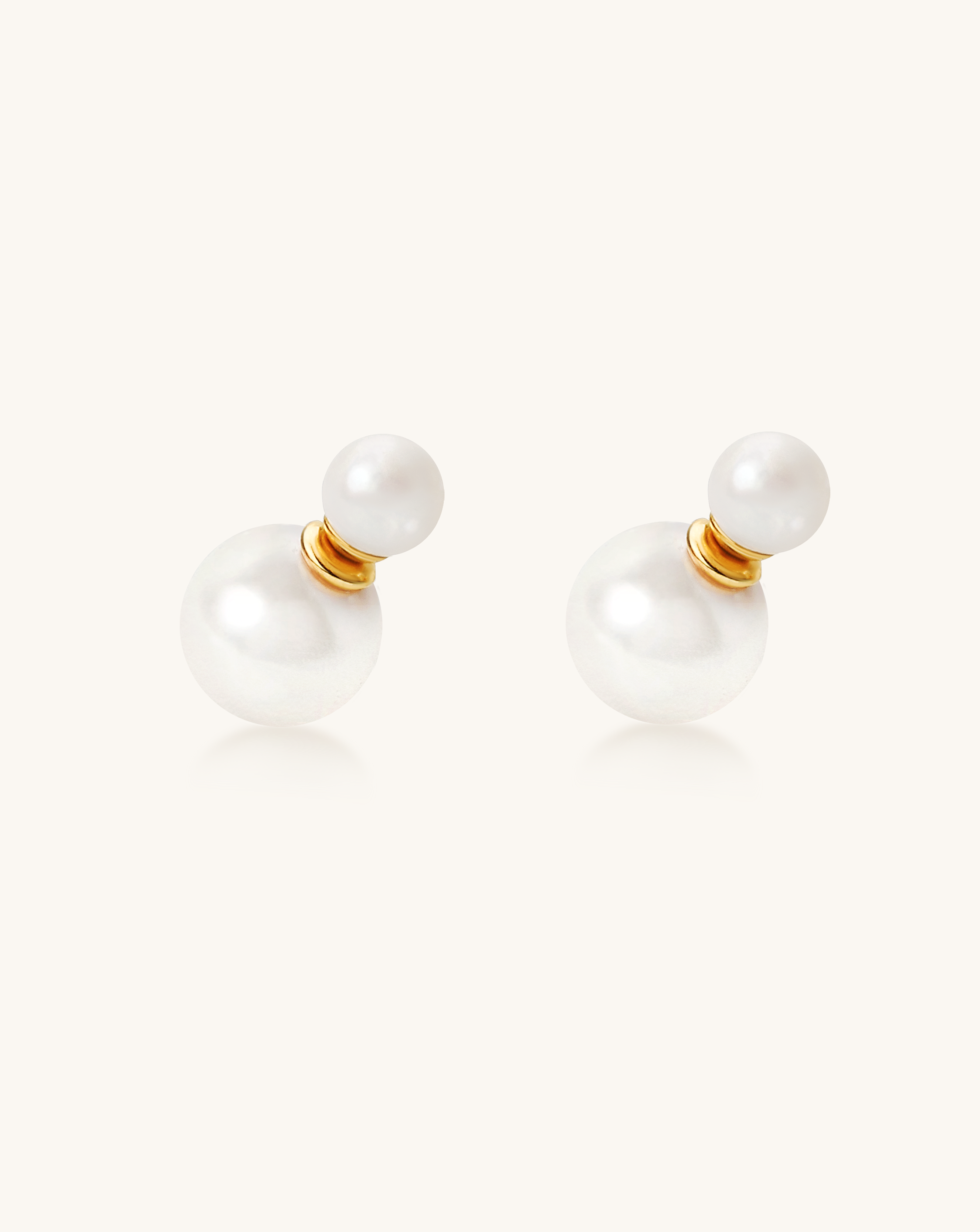 Reversible Charm Pearl Earring, 11-12mm, 7-8mm, 5A