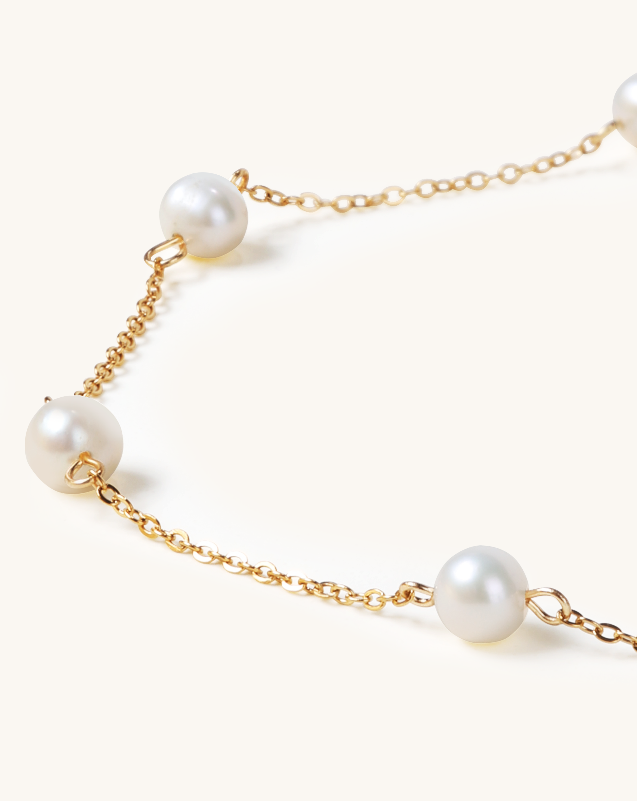 Pearl Dewdrop Necklace, 4-5mm, 3A