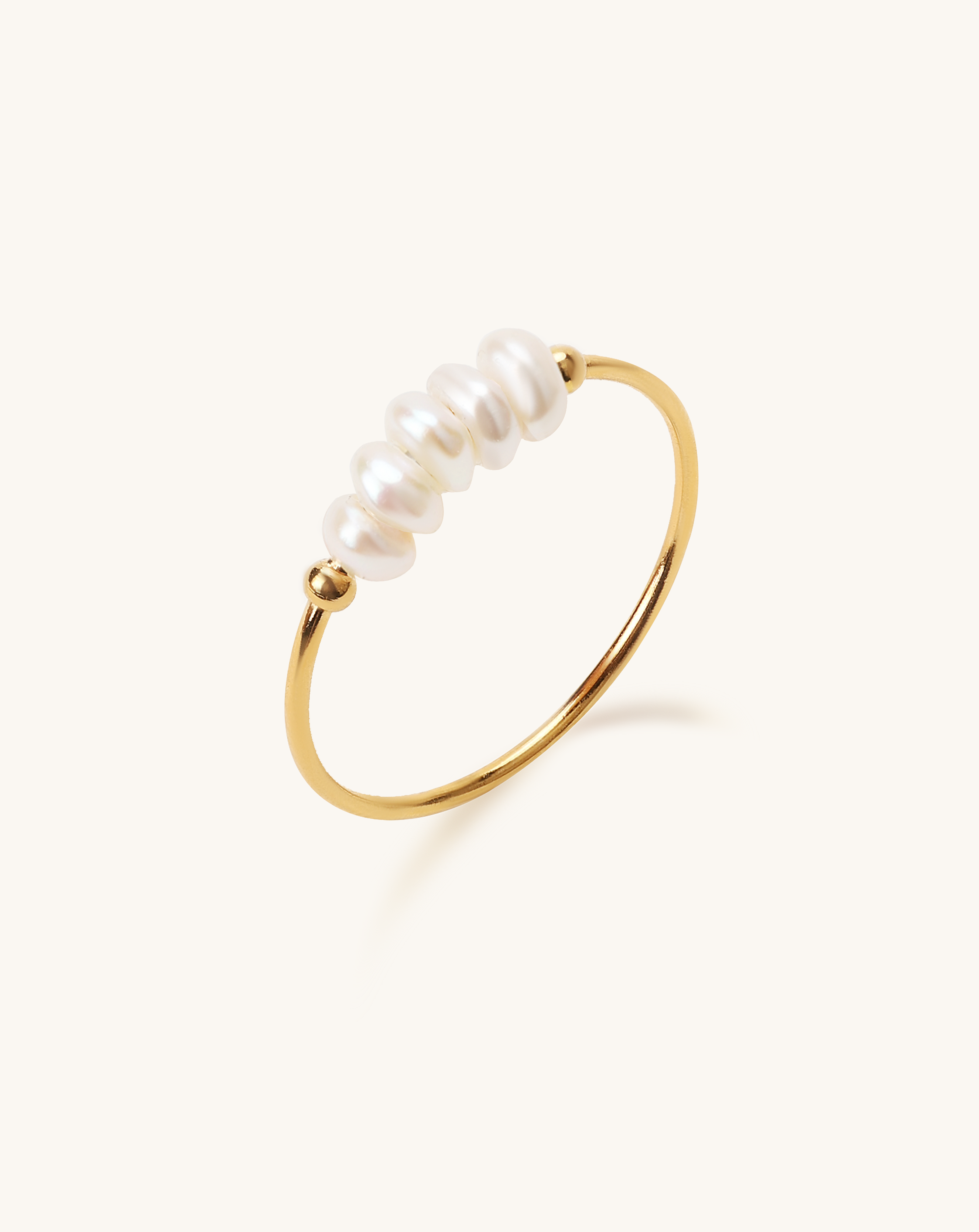 Quick Chic Pearl Ring, 3-4mm, 3A