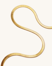 Golden Flow Flat Snake Chain