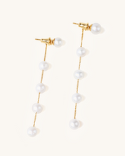 Pearl Cascade Drop Earrings, 5-6mm, 5A