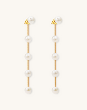 Pearl Cascade Drop Earrings, 5-6mm, 5A