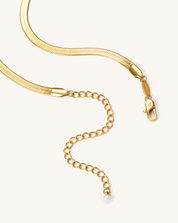 Golden Flow Flat Snake Chain