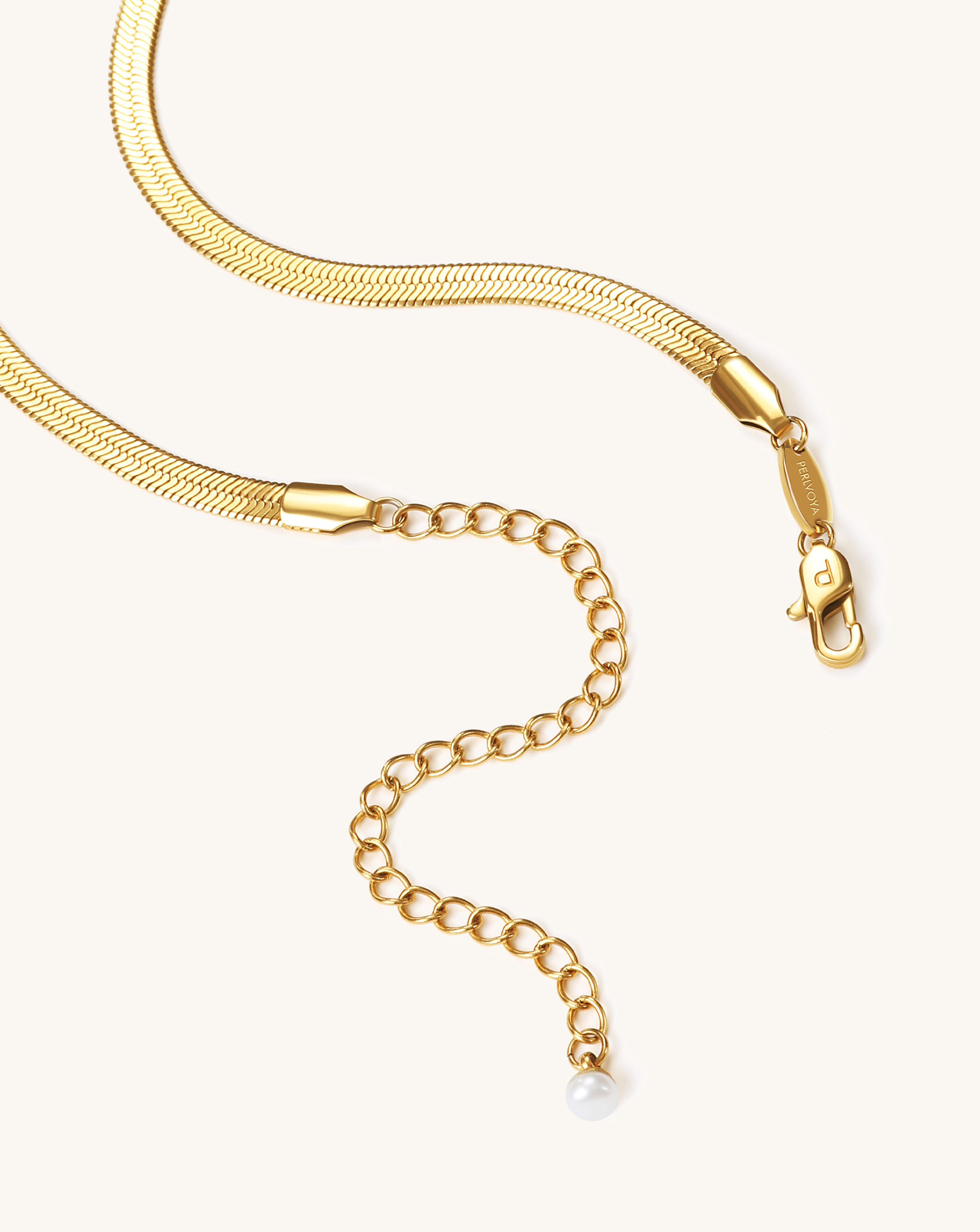 Golden Flow Flat Snake Chain