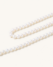 Lunar Radiance Pearl Necklace, 7-8mm, 5A