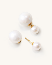 Reversible Charm Pearl Earring, 11-12mm, 7-8mm, 5A