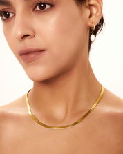 Golden Flow Flat Snake Chain