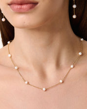 Pearl Dewdrop Necklace, 4-5mm, 3A