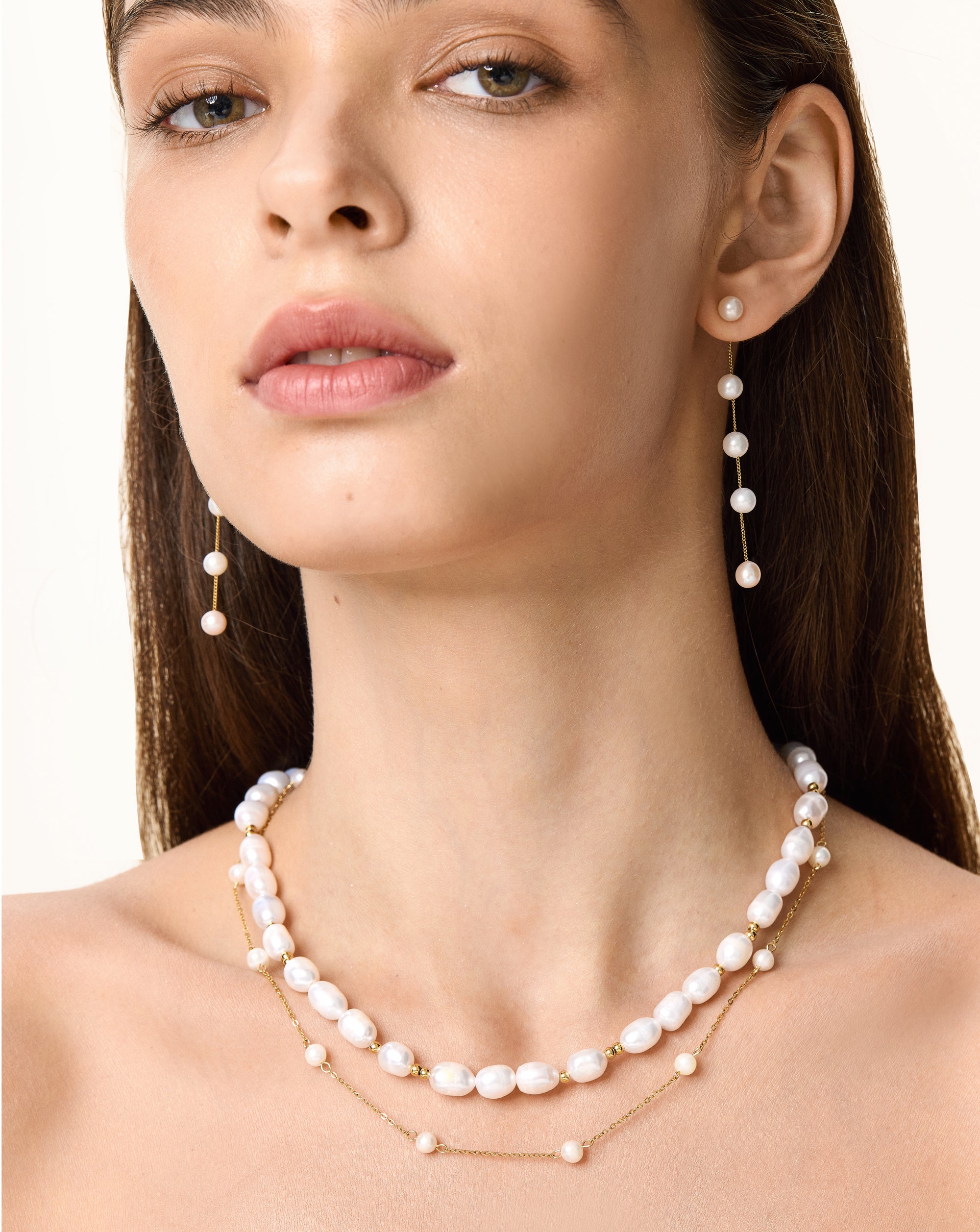 Pearl Dewdrop Necklace, 4-5mm, 3A