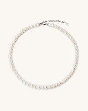 Lunar Radiance Pearl Necklace, 7-8mm, 5A