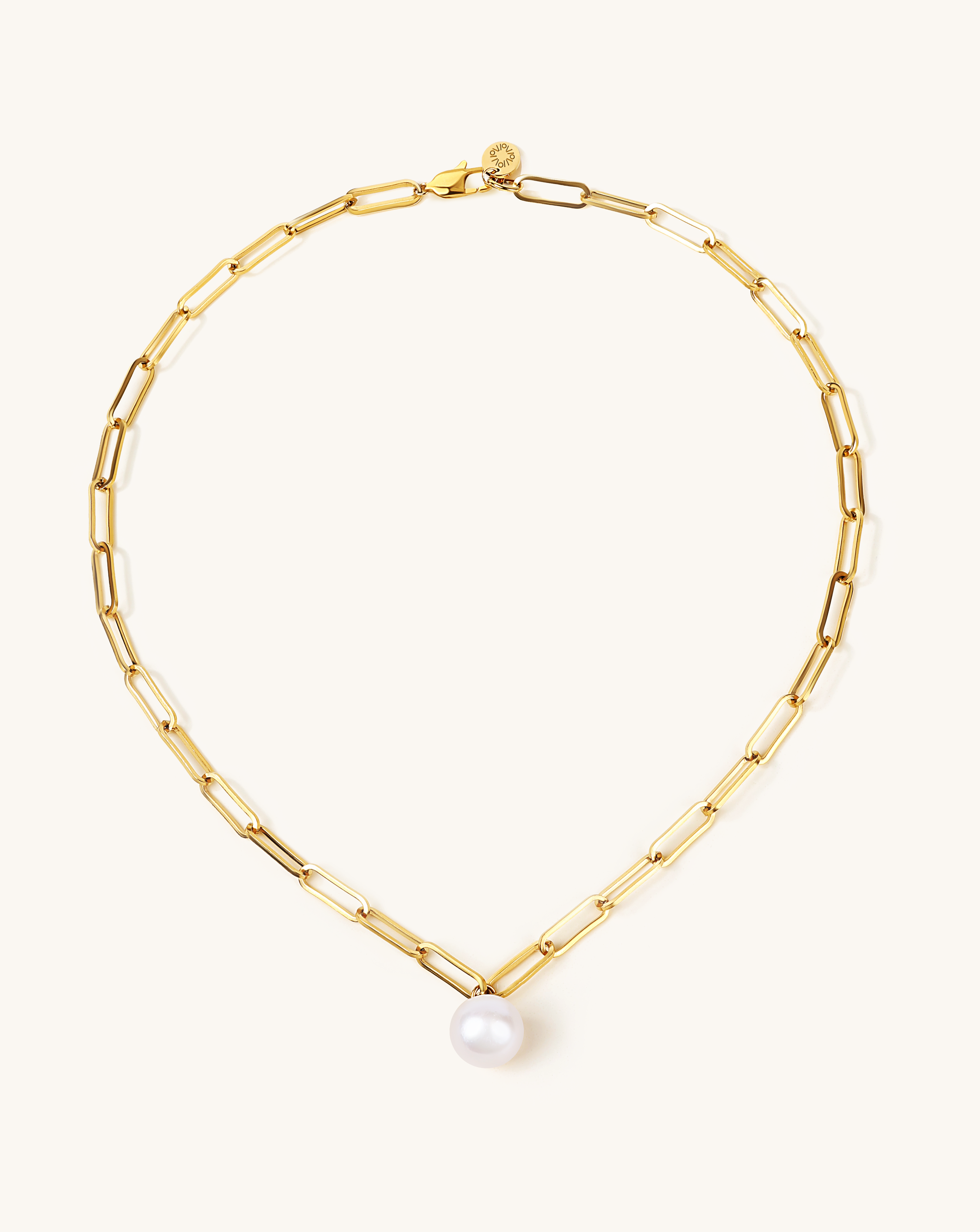 Round Pearl Parker Necklace, 12-13mm, 4A