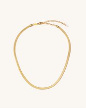 Golden Flow Flat Snake Chain