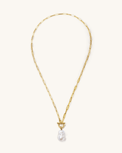 Baroque Pearl Parker Front Toggle Closure Necklace, 13 - 15mm, 4A - PERLVOYA