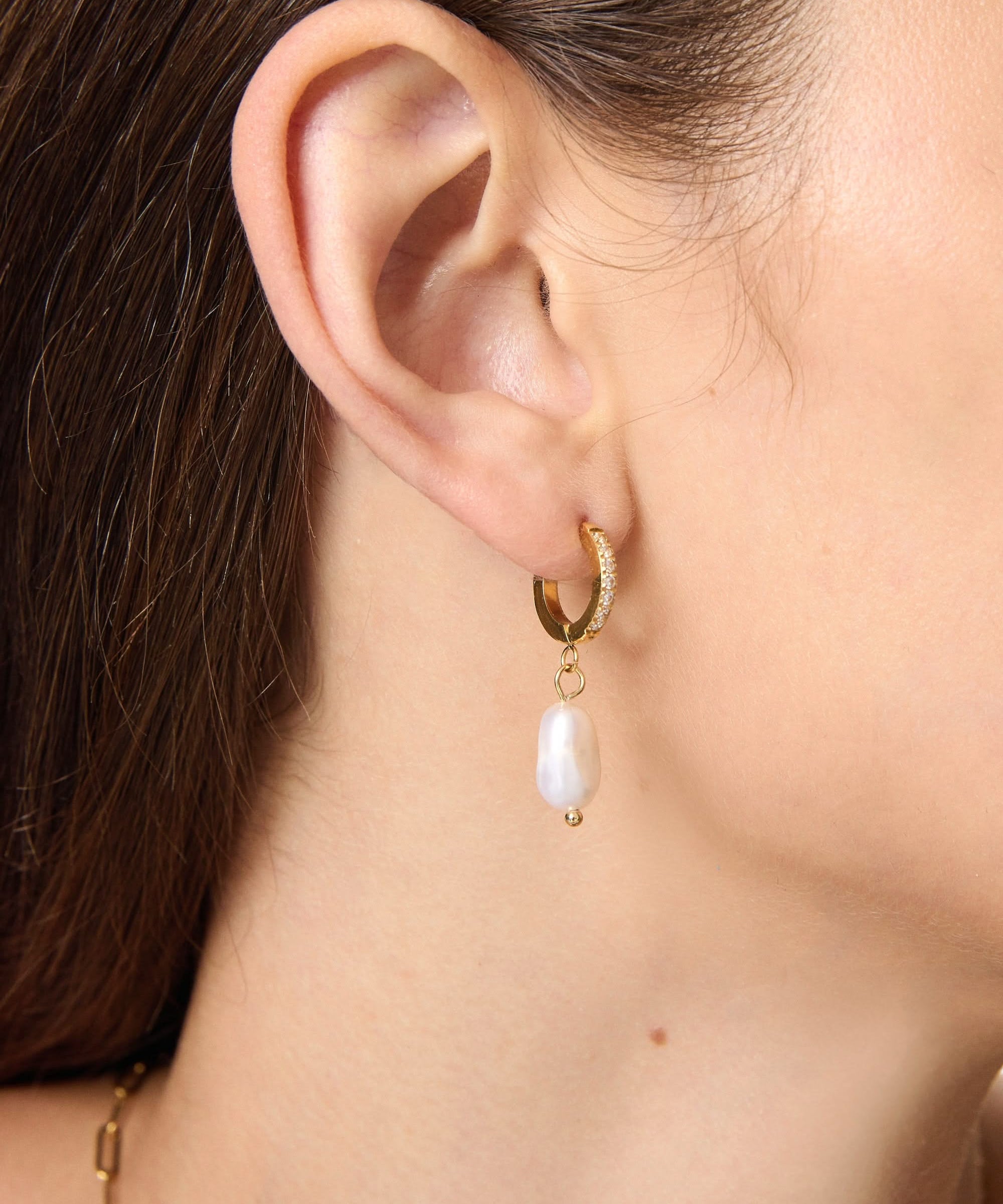 Easy Breeze Pearl Drops Earrings, 7 - 8mm, 3A - PERLVOYA