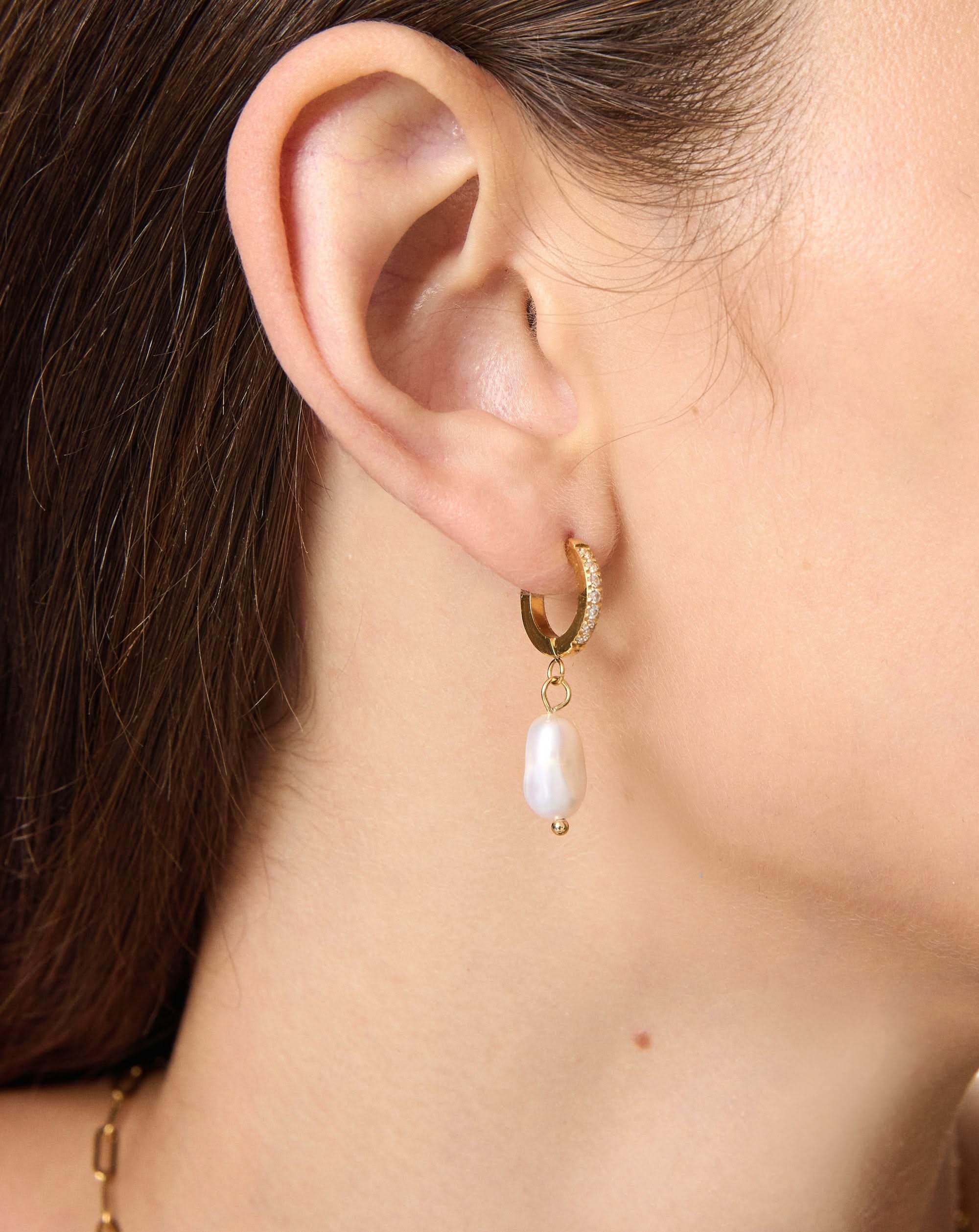 Easy Breeze Pearl Drops Earrings, 7 - 8mm, 3A - PERLVOYA