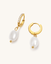 Easy Breeze Pearl Drops Earrings, 7 - 8mm, 3A - PERLVOYA