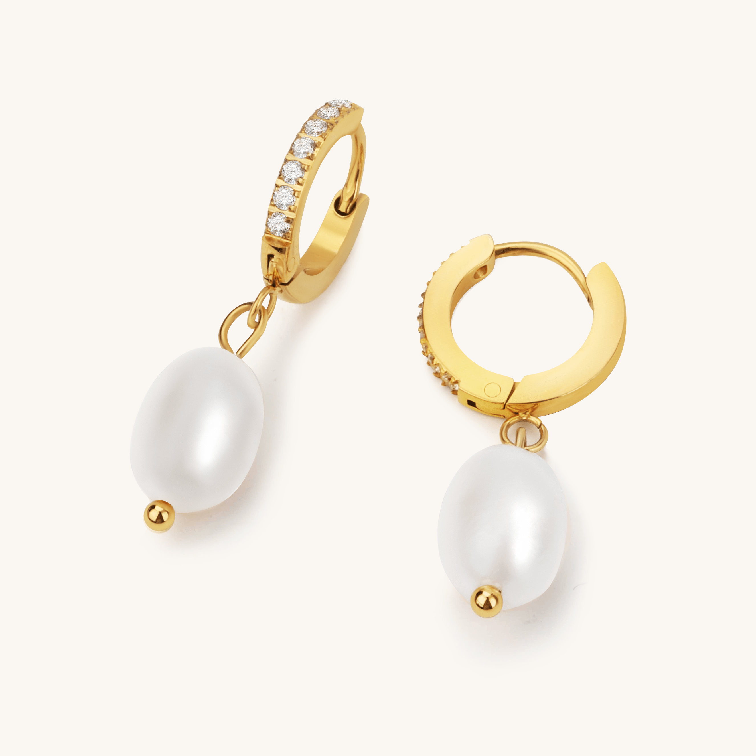 Easy Breeze Pearl Drops Earrings, 7 - 8mm, 3A - PERLVOYA