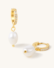 Easy Breeze Pearl Drops Earrings, 7 - 8mm, 3A - PERLVOYA