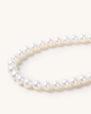 Lunar Radiance Pearl Necklace, 7 - 8mm, 5A - PERLVOYA