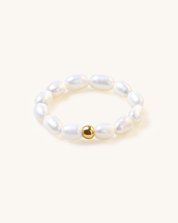 Millet shaped Pearl Bead Ring, 3 - 4mm, 4A - PERLVOYA