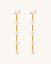 Pearl Cascade Drop Earrings, 5 - 6mm, 5A - PERLVOYA