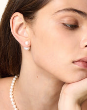 Reversible Charm Pearl Earring, 11 - 12mm, 7 - 8mm, 5A - PERLVOYA