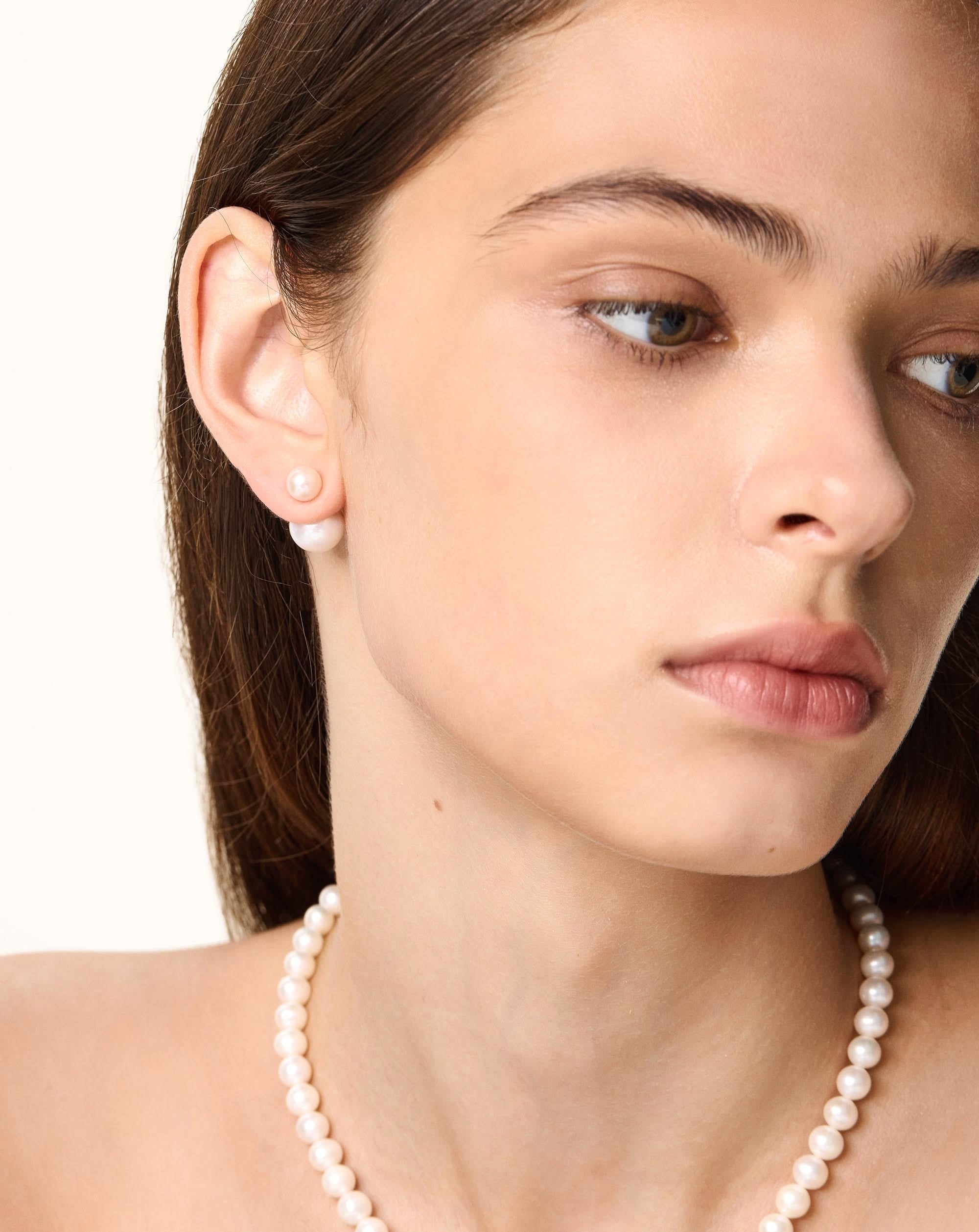 Reversible Charm Pearl Earring, 11 - 12mm, 7 - 8mm, 5A - PERLVOYA