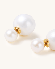 Reversible Charm Pearl Earring, 11 - 12mm, 7 - 8mm, 5A - PERLVOYA