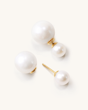 Reversible Charm Pearl Earring, 11 - 12mm, 7 - 8mm, 5A - PERLVOYA