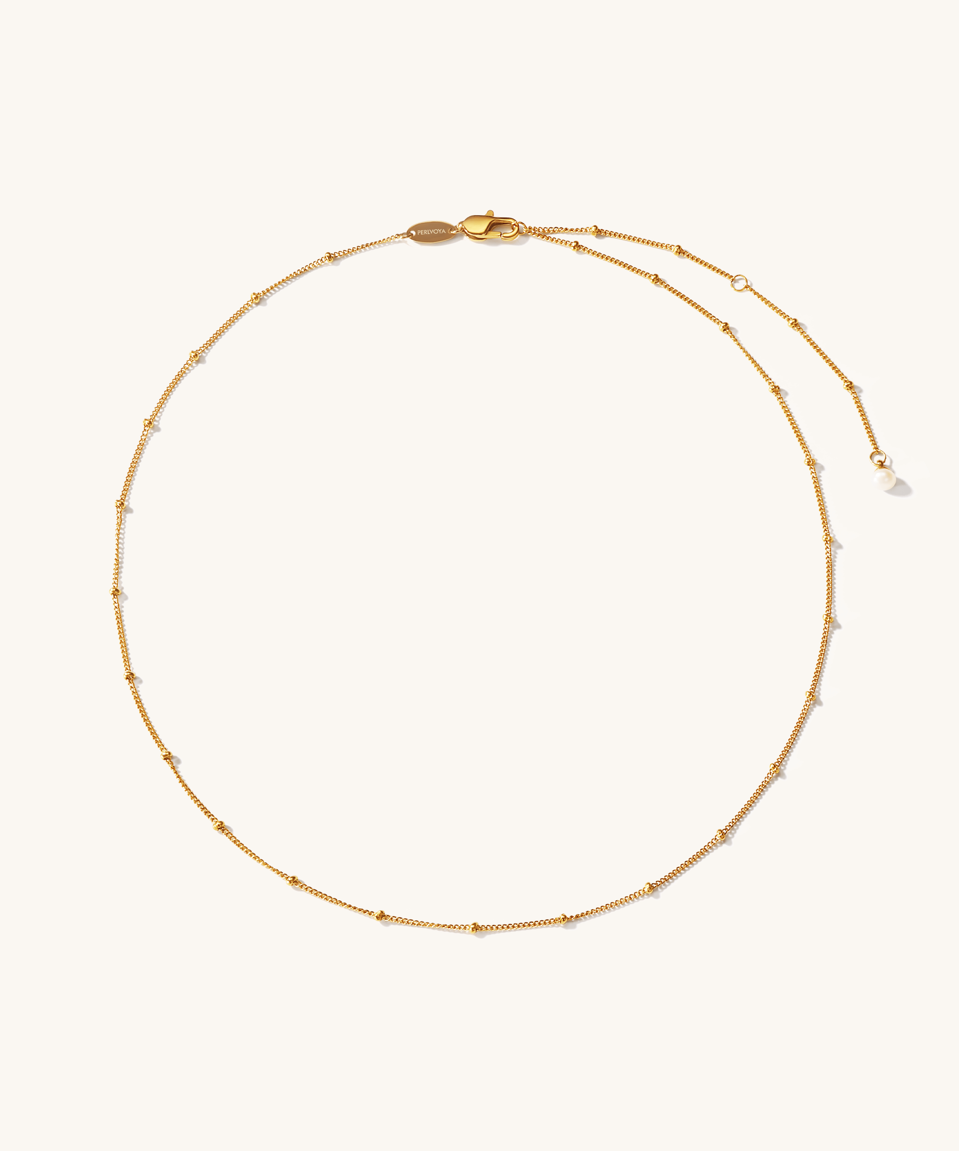 Spheres Chain Necklace - PERLVOYA