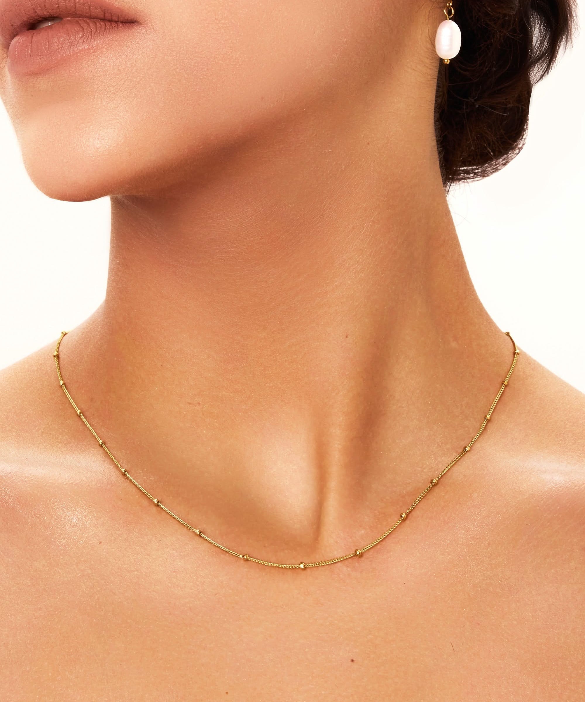 Spheres Chain Necklace - PERLVOYA